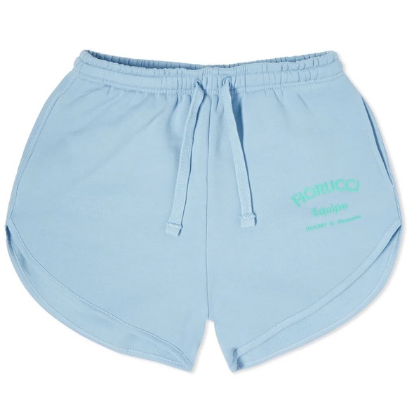 Fiorucci Shorts Women’s Small Velour Equipe Shorts Blue - Picture 10 of 10